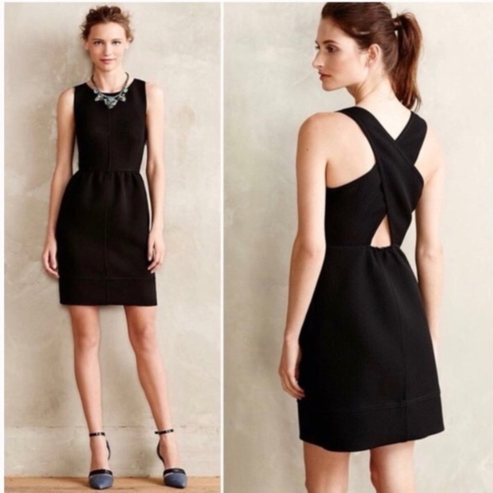Anthropologie Maeve Black Rokin Dress
